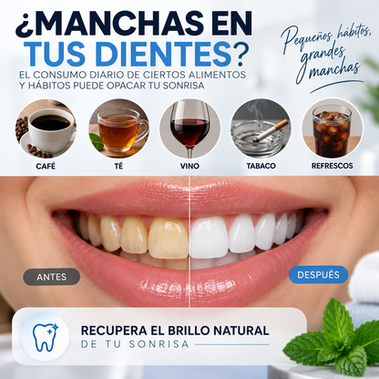 Lapiz blanqueador dental BACC - manchas en los dientes por cafe, te, vino, tabaco y refrescos